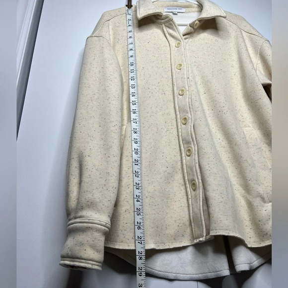 Something Navy - Ivory Donegal Candy Shirt Jacket Shacket - XS - Picture 8 of 8